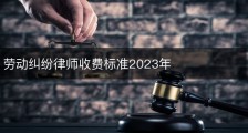 劳动纠纷律师收费标准2023年
