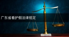 广东省看护假法律规定